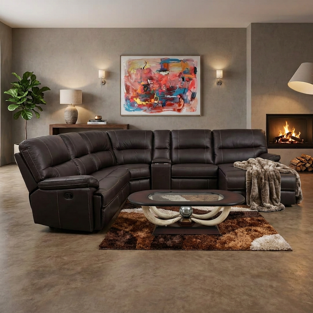 MIAMI CORNER LOUNGE SUITE - BROWN