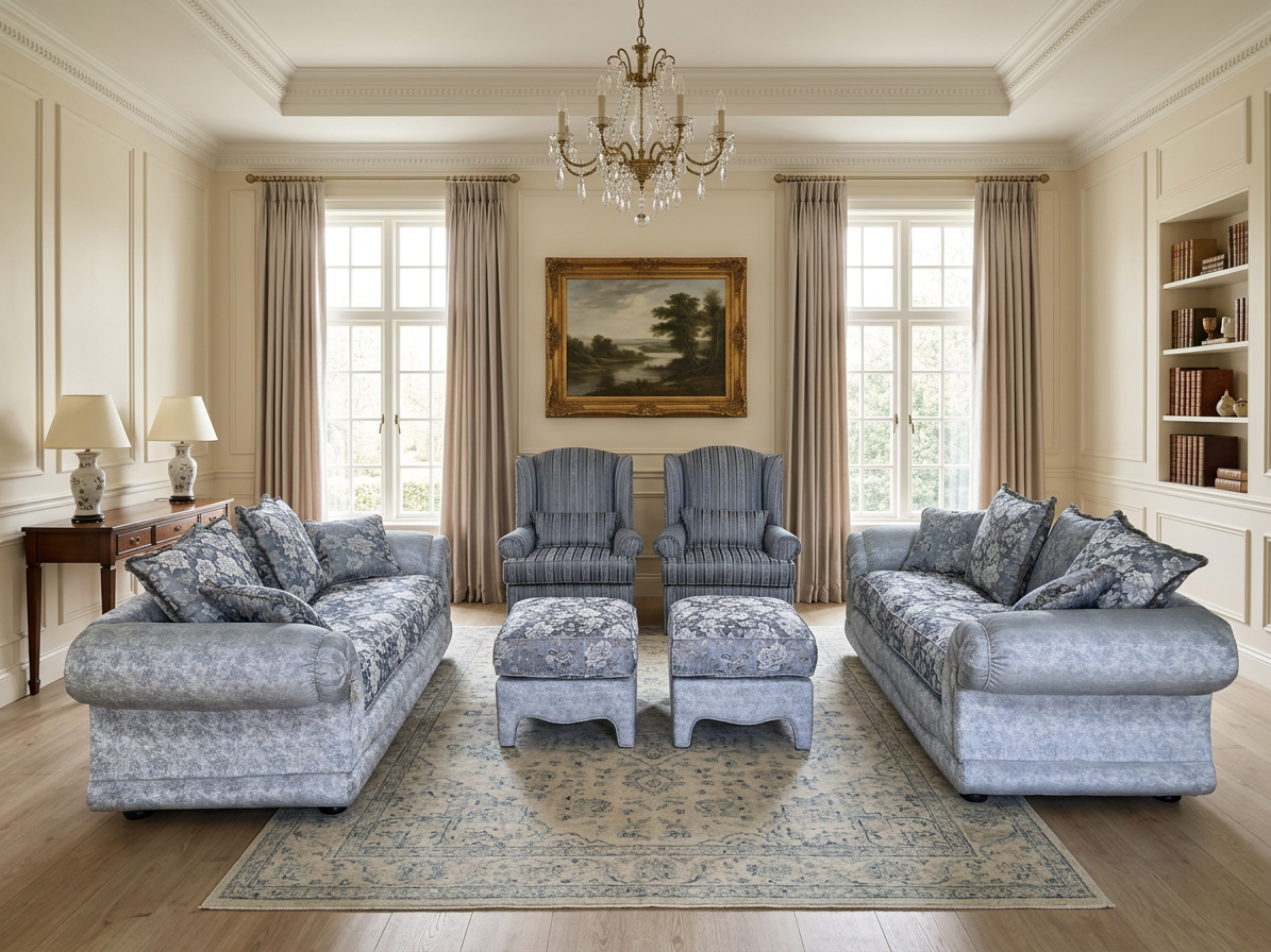ACELIA LOUNGE SUITE - POPPY BLUE