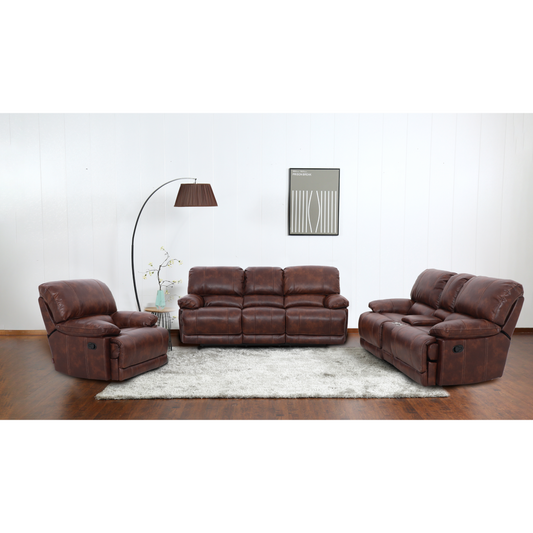 Manchester Lounge Suite - Brown