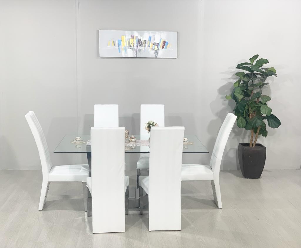 Florence 7 Piece Dinette White
