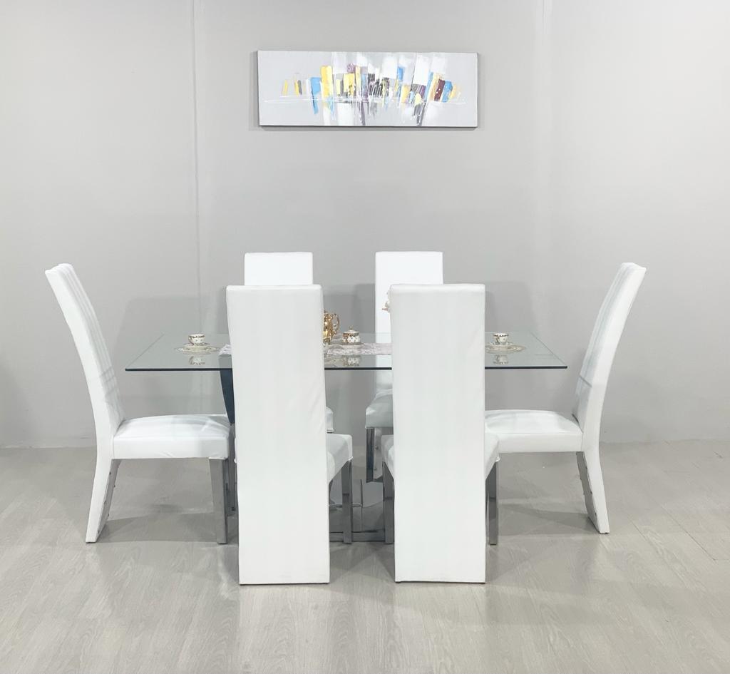 Florence 7 Piece Dinette White